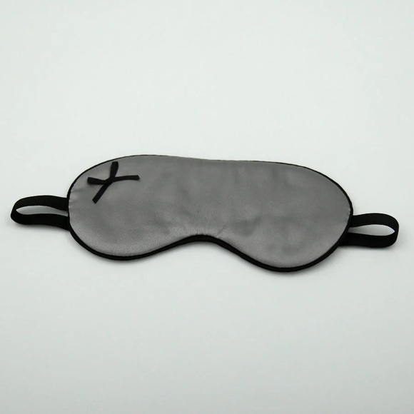 Handmade 100% silk sleep mask grey - Picture 1 of 4